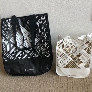 Set of Two Lululemon Tote Bags